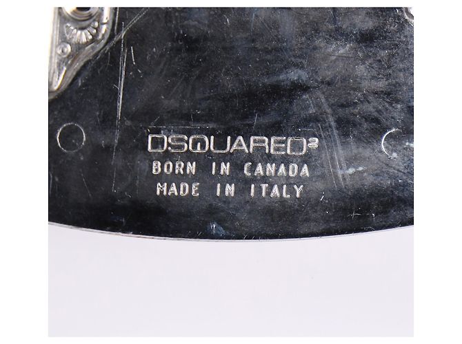 Dsquared2 – Stuntman-Pilotengürtel aus schwarzem Leder - Ansicht 19