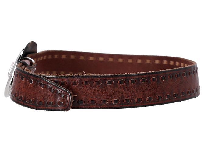 Dsquared2 Logo-Plaque Buckled Belt in Brown Leather - view 15