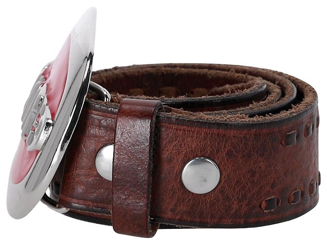 Dsquared2 Logo-Plaque Buckled Belt in Brown Leather - view 2