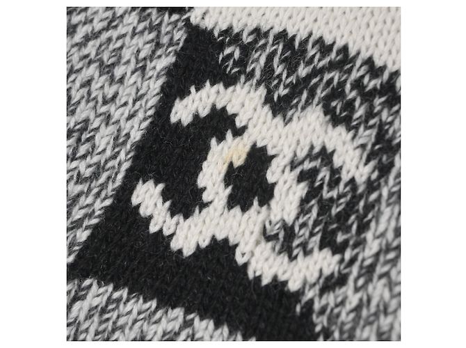 Timeless Chanel Coco Mark Strickweste aus schwarzem Kaschmir - Ansicht 6