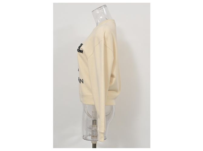 Cambon Chanel Pre-Fall 2020 Jersey con adornos Camélia en algodón beige Castaño - vista 7