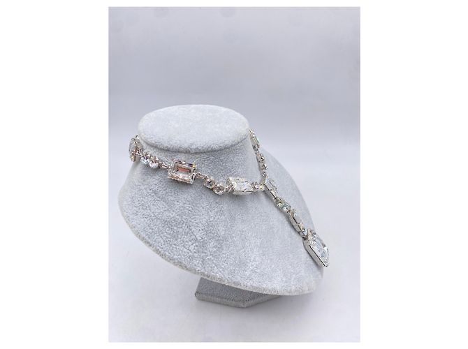 Autre Marque NON SIGNE / UNSIGNED Collane T. Cristallo Argento - vista 2