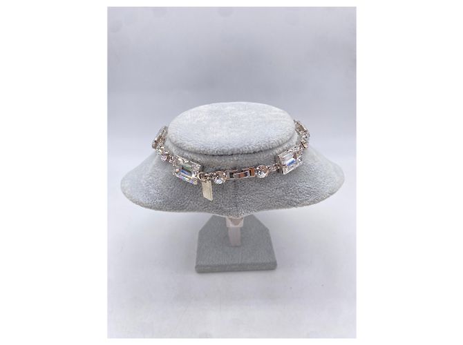 Autre Marque NON SIGNE / UNSIGNED Collane T. Cristallo Argento - vista 3