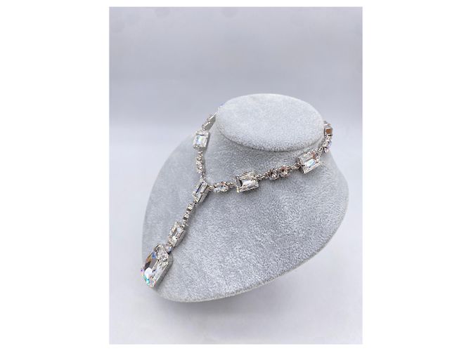 Autre Marque NON SIGNE / UNSIGNED Collane T. Cristallo Argento - vista 5