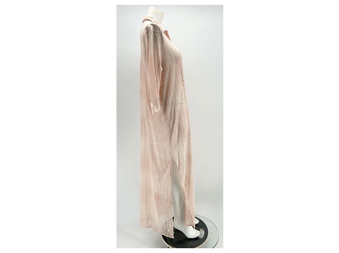 Autre Marque Vestido de algodón T. Internacional de Saint-Tropez para el domingo Rosa - vista 3