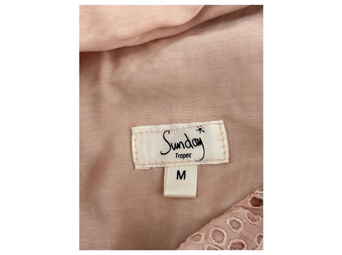 Autre Marque Vestido de algodón T. Internacional de Saint-Tropez para el domingo Rosa - vista 5