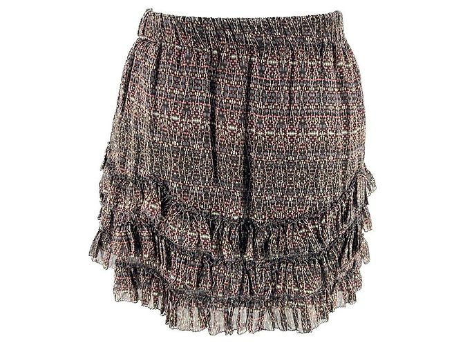 Faldas Isabel Marant T.FR 36 Seda Negro - vista 2