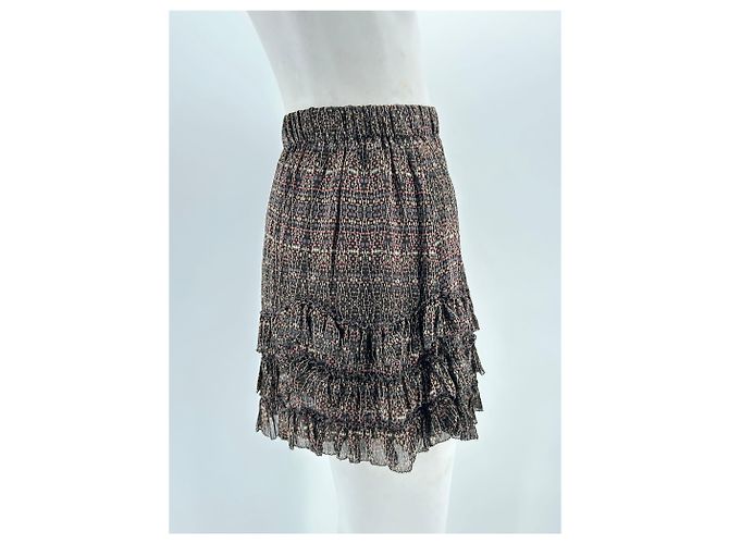 Faldas Isabel Marant T.FR 36 Seda Negro - vista 3