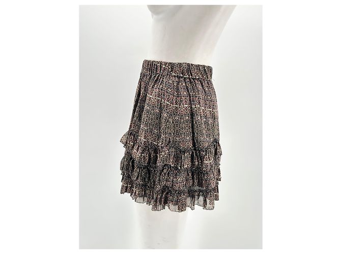 Faldas Isabel Marant T.FR 36 Seda Negro - vista 4