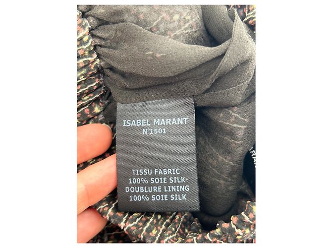 Faldas Isabel Marant T.FR 36 Seda Negro - vista 6