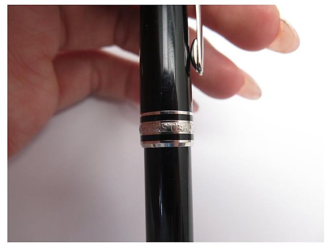 MONTBLANC MEISTERSTUCK PLATINHARZSTIFT 132445 ROLLERBALL-KUGELSCHREIBER Schwarz - Ansicht 7