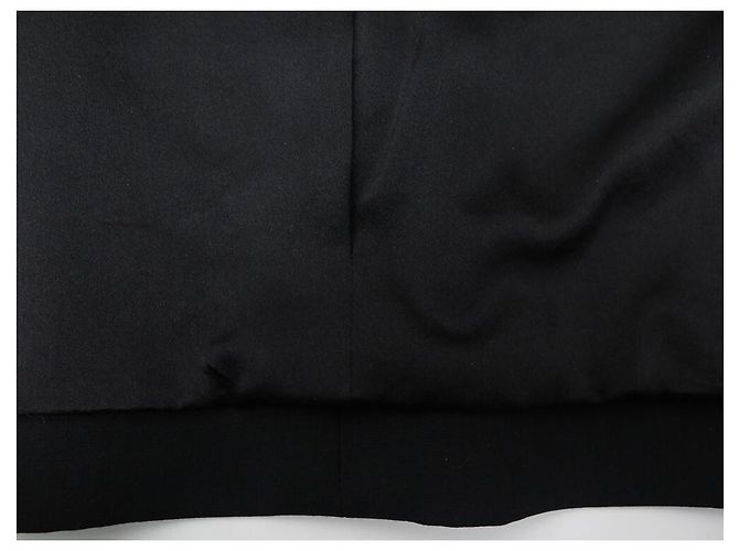 NEUE CHANEL LANGE JACKE P31042 GRÖSSE 34 S AUS SCHWARZER WOLLJACKE - Ansicht 10