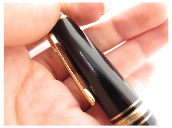 VINTAGE MONTBLANC MEISTERSTUCK FÜLLFEDERHALTER 146 MIT KOLBEN + FÜLLFEDERHALTER-ETUI Schwarz - Ansicht 13