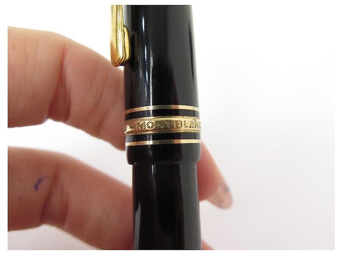 VINTAGE MONTBLANC MEISTERSTUCK FÜLLFEDERHALTER 146 MIT KOLBEN + FÜLLFEDERHALTER-ETUI Schwarz - Ansicht 6