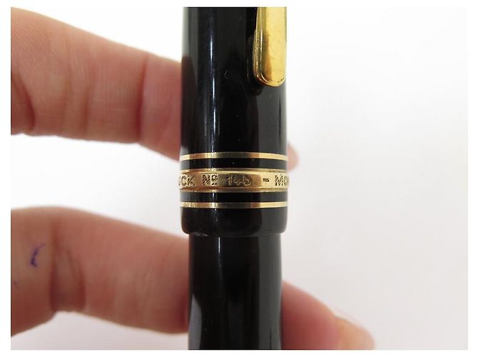 VINTAGE MONTBLANC MEISTERSTUCK FÜLLFEDERHALTER 146 MIT KOLBEN + FÜLLFEDERHALTER-ETUI Schwarz - Ansicht 8