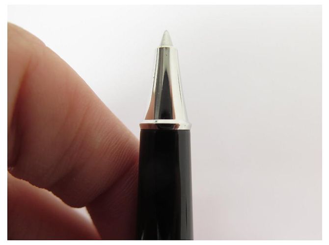 MONTBLANC CLASSIC PLATINUM KUGELSCHREIBER 132445 SCHWARZER HARZ-TOLLER - Ansicht 2