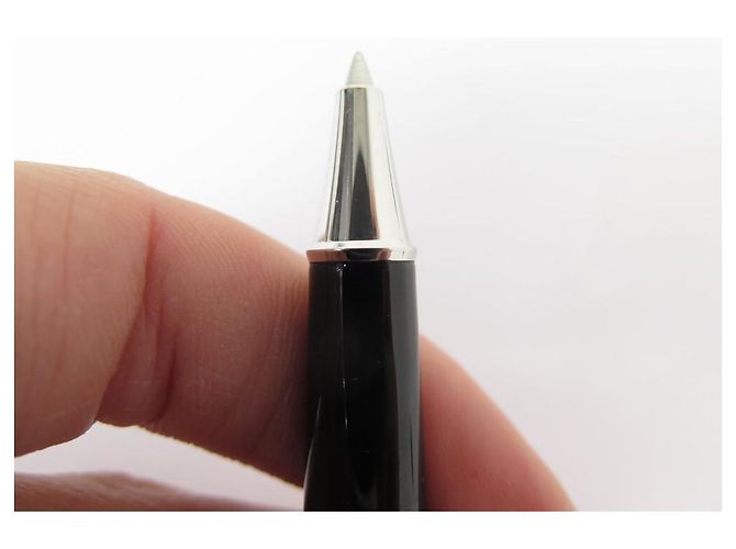 MONTBLANC CLASSIC PLATINUM KUGELSCHREIBER 132445 SCHWARZER HARZ-TOLLER - Ansicht 3