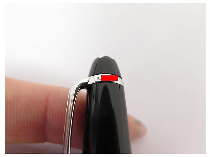 MONTBLANC CLASSIC PLATINUM KUGELSCHREIBER 132445 SCHWARZER HARZ-TOLLER - Ansicht 8