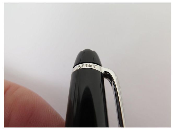 MONTBLANC CLASSIC PLATINUM KUGELSCHREIBER 132445 SCHWARZER HARZ-TOLLER - Ansicht 9