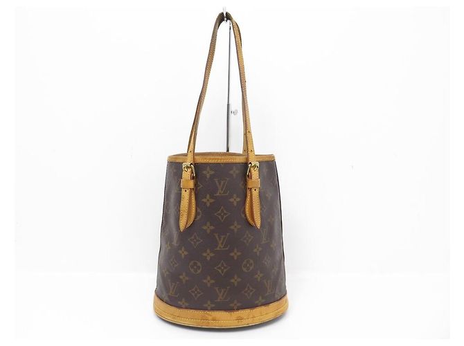 LOUIS VUITTON BUCKET PM HANDBAG M42238 MONOGRAM TOTE LV CANVAS HANDBAG Brown - view 2