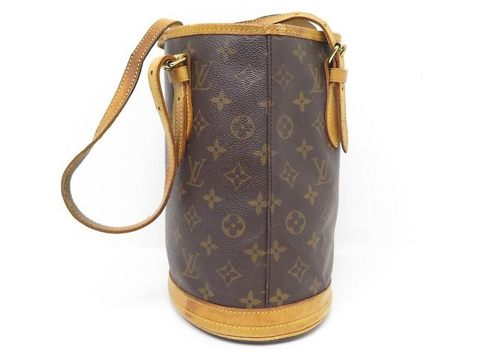 LOUIS VUITTON BUCKET PM HANDBAG M42238 MONOGRAM TOTE LV CANVAS HANDBAG Brown - view 4