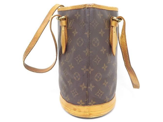 LOUIS VUITTON BUCKET PM HANDBAG M42238 MONOGRAM TOTE LV CANVAS HANDBAG Brown - view 5