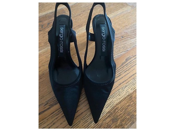 Zapatos Slingback Sergio Rossi Negros - vista 2