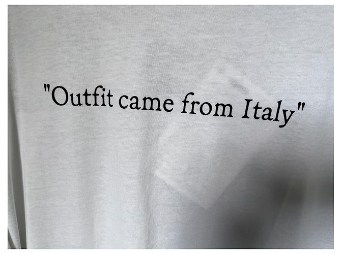 T-shirt in cotone bianco Off White - vista 3