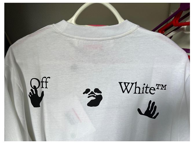 T-shirt in cotone bianco Off White - vista 5