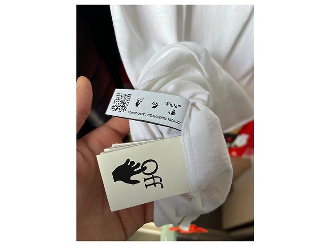 T-shirt in cotone bianco Off White - vista 8