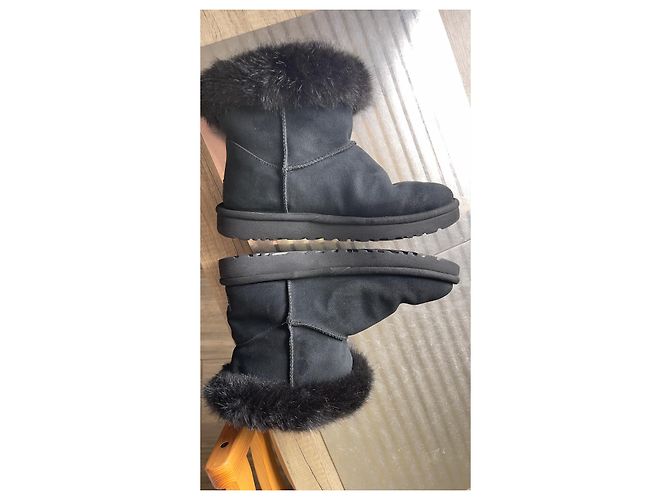 Autre Marque Botines Ugg de ante negro - vista 3