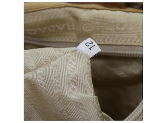 PRADA Rucksack Nylon Beige Auth 73873 - Ansicht 12