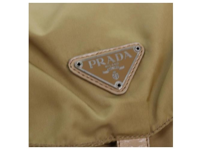 PRADA Rucksack Nylon Beige Auth 73873 - Ansicht 17