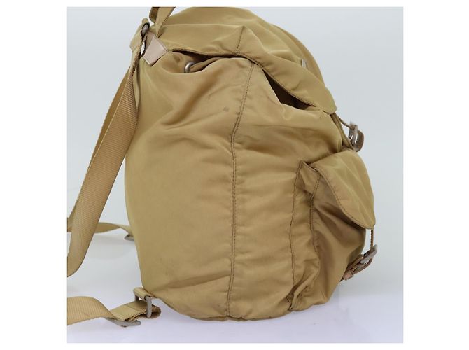 PRADA Rucksack Nylon Beige Auth 73873 - Ansicht 3