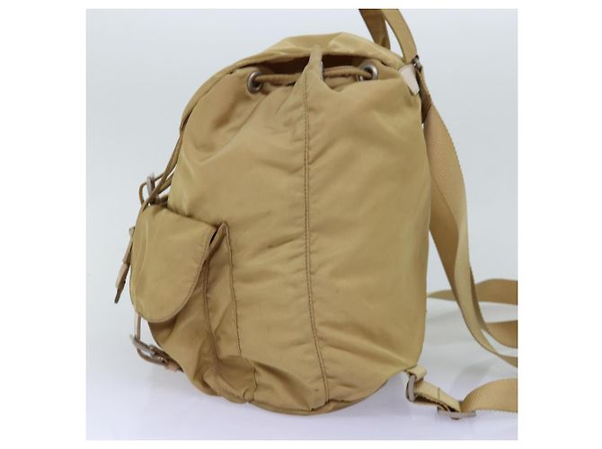 PRADA Rucksack Nylon Beige Auth 73873 - Ansicht 4