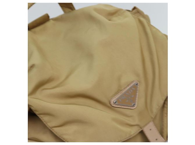 PRADA Rucksack Nylon Beige Auth 73873 - Ansicht 6