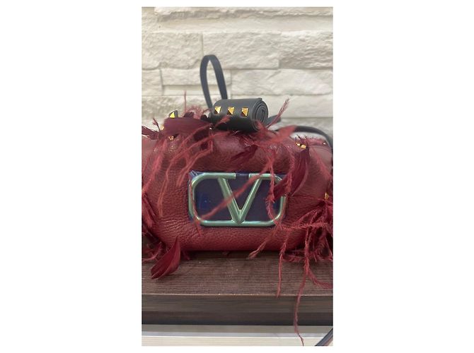 Borsa Valentino Garavani Rosso scuro in similpelle Bordò - vista 3