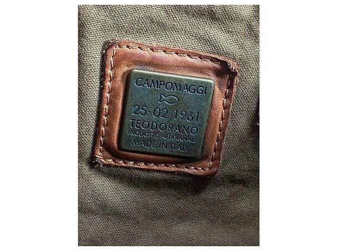 Borsa monospalla Campomaggi in pelle color cognac. - vista 7