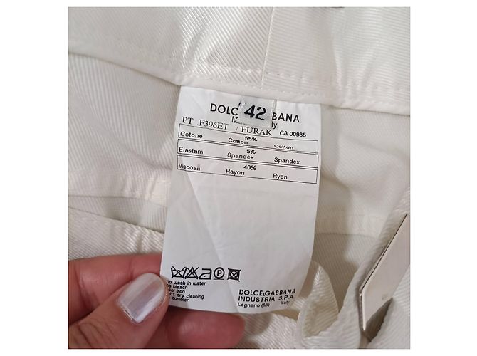 Pantalones blancos de mujer Dolce & Gabbana y2k - vista 7