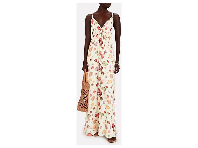 L'Agence Das Sachi Shell Print Maxikleid der Agentur. Roh - Ansicht 2