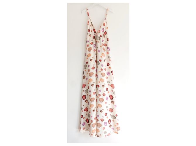 L'Agence Das Sachi Shell Print Maxikleid der Agentur. Roh - Ansicht 3