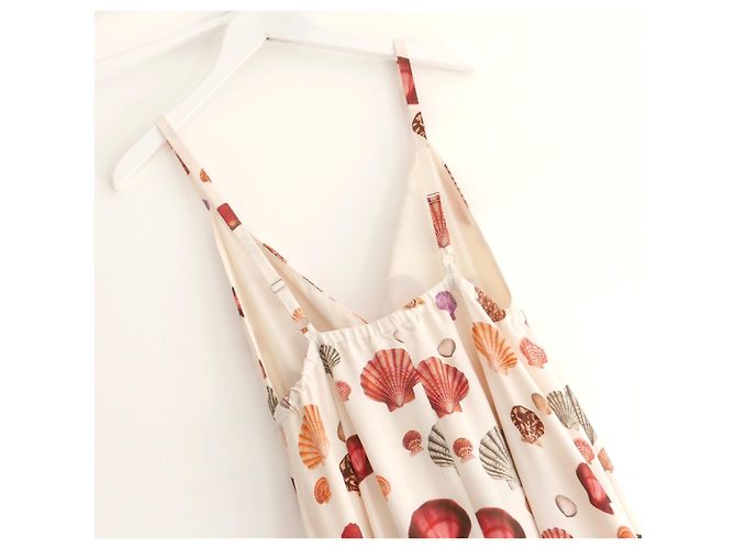 L'Agence Das Sachi Shell Print Maxikleid der Agentur. Roh - Ansicht 6