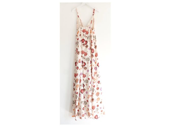 L'Agence Das Sachi Shell Print Maxikleid der Agentur. Roh - Ansicht 7