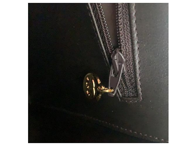 Borsa a tracolla con patta Chanel in caviale dorato 24 carati Marrone - vista 12