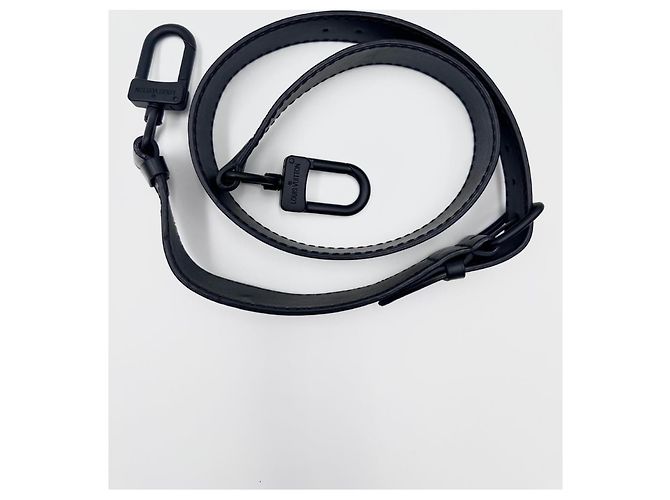 Maxi tracolla larga amovibile regolabile Louis Vuitton per borse viaggio messenger Nero - vista 2