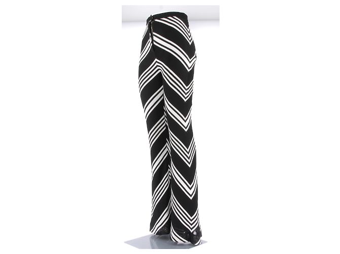 Pantalones Balmain T.FR 36 Viscosa Negro - vista 3