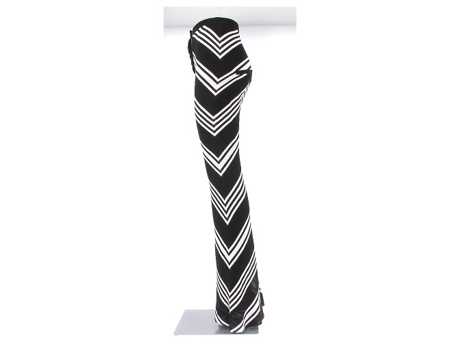 Pantalones Balmain T.FR 36 Viscosa Negro - vista 4