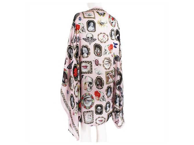 Alexander McQueen Memento Mori Silk Cape - view 3