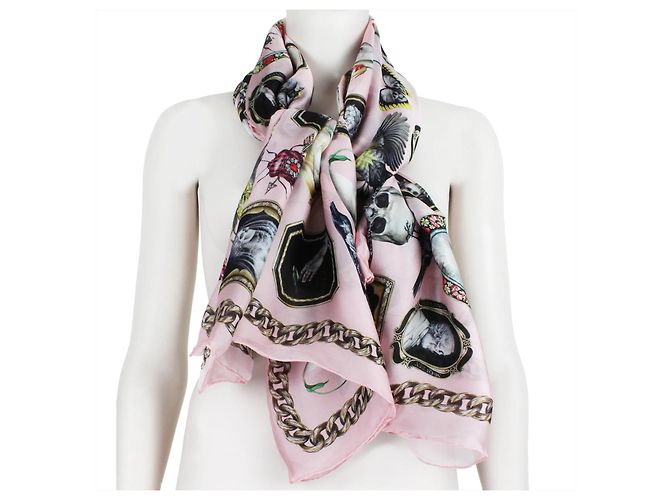 Alexander McQueen Memento Mori Silk Cape - view 4