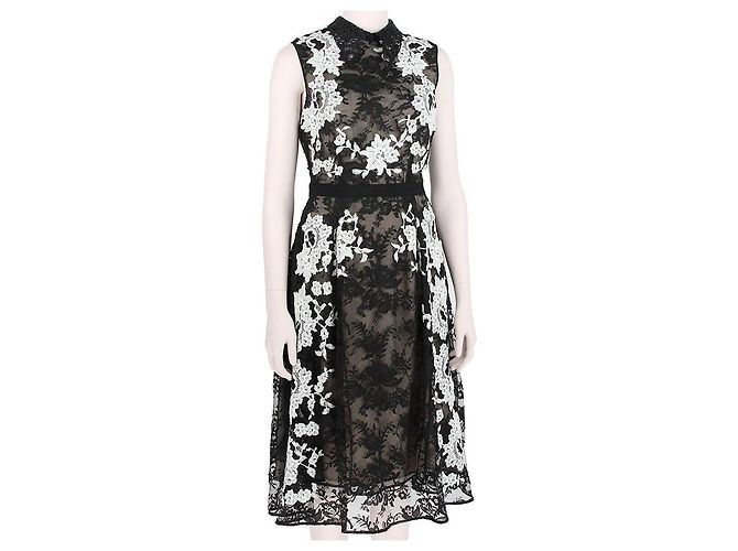 Erdem Luxuriöses besticktes Spitzenkleid - Ansicht 2